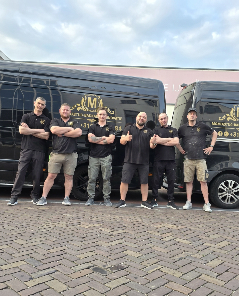 Het team van Montastuc voor de bedrijfsbussen